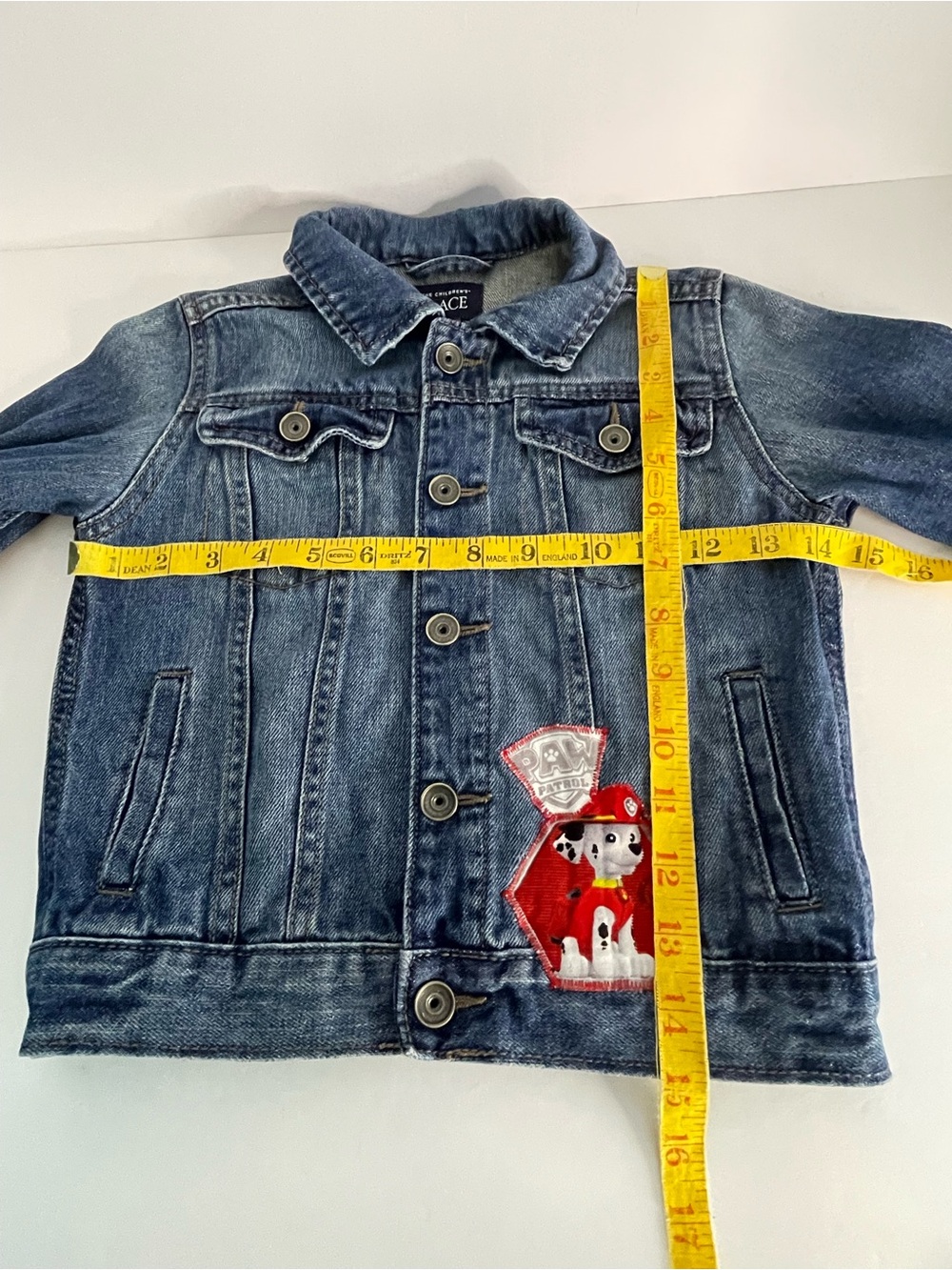 The Children's Place Paw Patrol Classic Trucker Style Denim Jean Jacket Snaps 4T - Picture 12 of 13